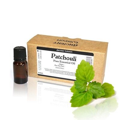 EOUL-10 - Etichetta senza marchio di olio essenziale di patchouli da 10 ml - Venduto in unità 10x per esterno
