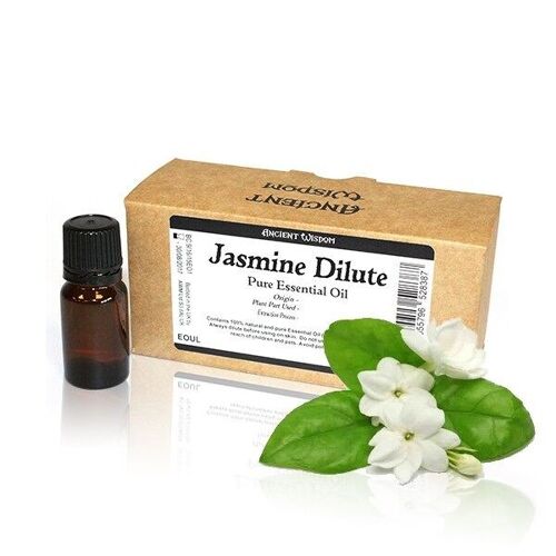EOUL-11 - 10ml Jasmine Dilute Essential Oil  Unbranded Label - Sold in 10x unit/s per outer