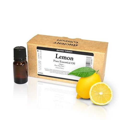 EOUL-12 - 10ml Lemon Essential Oil  Unbranded Label - Sold in 10x unit/s per outer