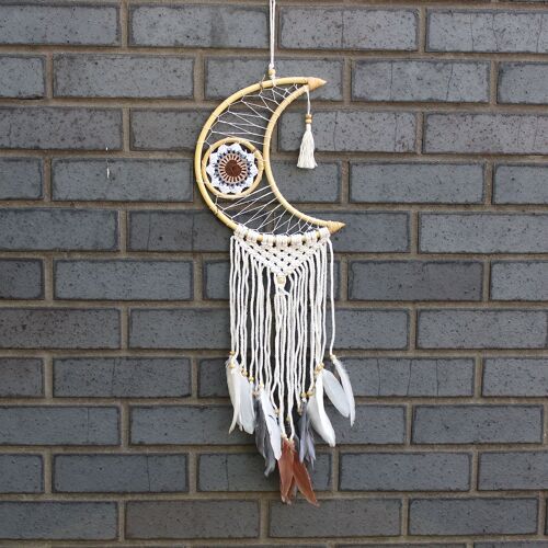 EyeDC-10 - Protection Dream Catcher - Macrame Moon Assorted Colours - Sold in 4x unit/s per outer