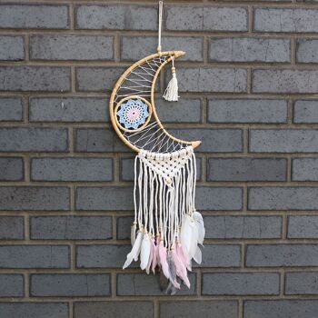 EyeDC-10 - Protection Dream Catcher - Macrame Moon Couleurs Assorties - Vendu en 4x unité/s par extérieur 3