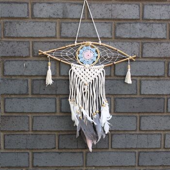 EyeDC-09 - Protection Dream Catcher - Sm Macrame Eye Couleurs Assorties - Vendu en 4x unité/s par extérieur 3