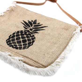 FFB-07 - Sac à franges Fab - Imprimé ananas - Vendu en 1x unité/s par extérieur 3