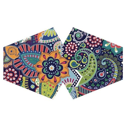 FFM-02 - Reusable Fashion Face Covering - Funky Swirls (Adult) - Sold in 3x unit/s per outer