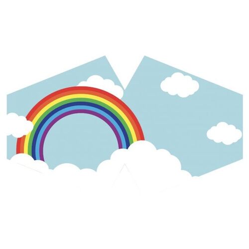 FFM-14 - Reusable Fashion Face Covering - Rainbow (Adult) - Sold in 3x unit/s per outer