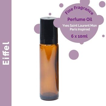 FFPOUL-10 - Huile de Parfum Eiffel Fine Fragrance 10ml - Étiquette Blanche - Vendu en 6x unité/s par extérieur