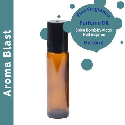 FFPOUL-13 - Olio profumato Aroma Blast con fragranza fine 10 ml - Etichetta bianca - Venduto in 6 unità/i per esterno