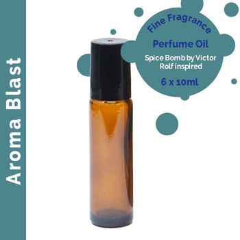 FFPOUL-13 - Huile de Parfum Aroma Blast Fine Fragrance 10ml - Étiquette Blanche - Vendu en 6x unité/s par extérieur