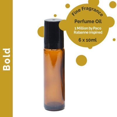FFPOUL-16 - Olio profumato dalla fragranza raffinata e audace 10 ml - Etichetta bianca - Venduto in 6 unità/i per esterno