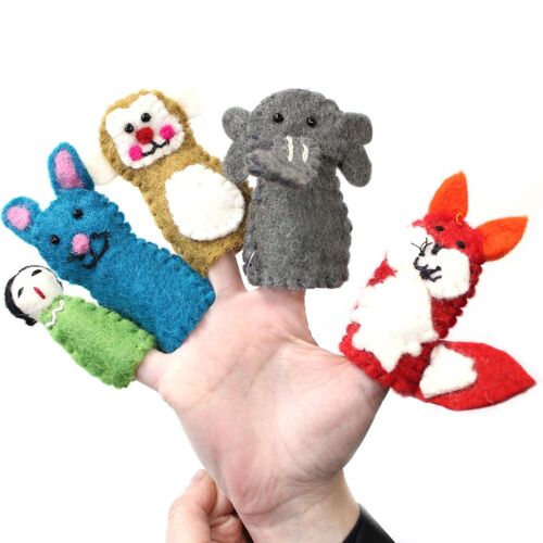 FFPP-06 - Felt Finger Puppet - Assorted - Sold in 36x unit/s per outer