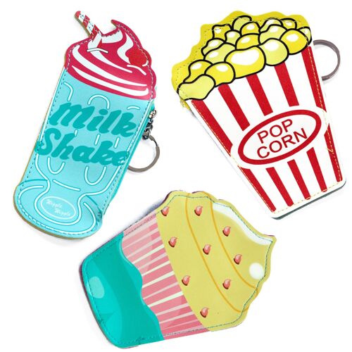 FMP-02 - Fun Money Pouch (asst designs) - Food at the Movies - Sold in 6x unit/s per outer