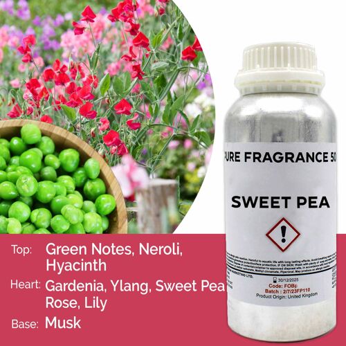 FOBP-116 - Sweet Pea Pure Fragrance Oil - 500ml - Sold in 1x unit/s per outer