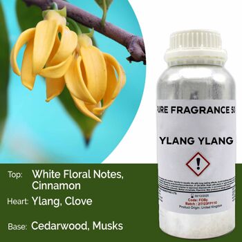 FOBp-126 - Huile parfumée pure d'ylang-ylang - 500 ml - Vendue en 1x unité/s par extérieur 1