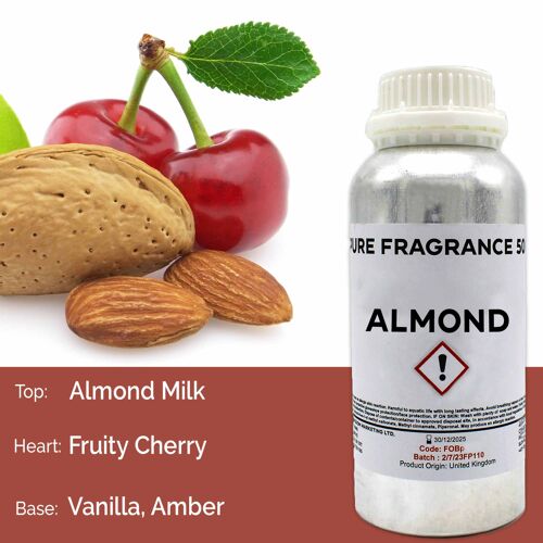 FOBP-131 - Almond Pure Fragrance Oil - 500ml - Sold in 1x unit/s per outer