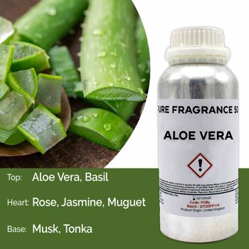 FOBP-132 - Huile parfumée pure d'Aloe Vera - 500 ml - Vendu en 1x unité/s par extérieur