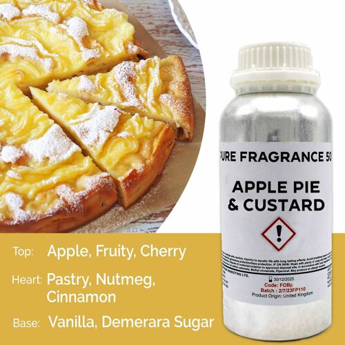 FOBP-134 - Apple Pie & Custard Pure Fragrance Oil - 500ml - Sold in 1x unit/s per outer