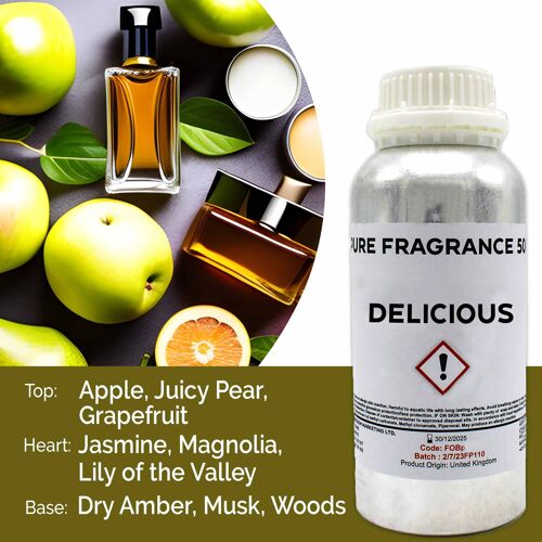 FOBP-137 - Delicious Pure Fragrance Oil - 500ml - Sold in 1x unit/s per outer