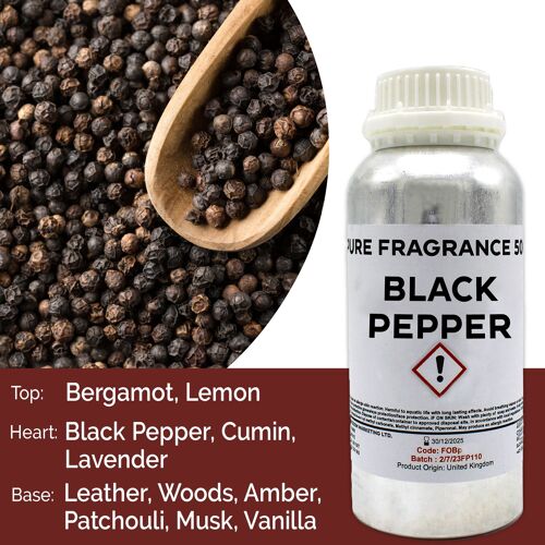 FOBP-140 - Black Pepper Pure Fragrance Oil - 500ml - Sold in 1x unit/s per outer