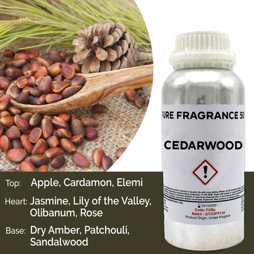 FOBP-15 - Cedarwood Pure Fragrance Oil - 500ml - Sold in 1x unit/s per outer