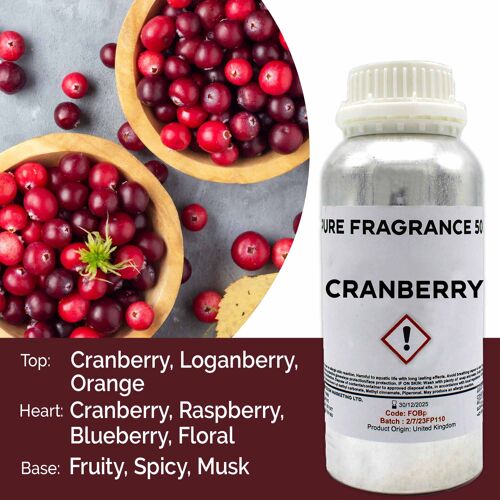 FOBP-151 - Cranberry Pure Fragrance Oil - 500ml - Sold in 1x unit/s per outer