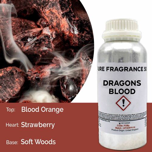 FOBP-156 - Dragon's Blood Pure Fragrance Oil - 500ml - Sold in 1x unit/s per outer