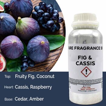 FOBP-158 - Huile parfumée pure Figue & Casis - 500 ml - Vendue en 1x unité/s par extérieur