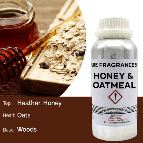 FOBP-169 - Honey & Oatmeal Pure Fragrance Oil - 500ml - Sold in 1x unit/s per outer