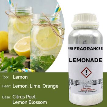 FOBP-174 - Huile parfumée pure de limonade - 500 ml - Vendue en 1x unité/s par extérieur