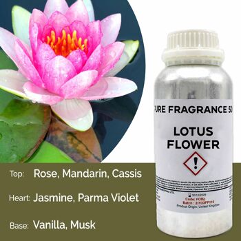 FOBP-176 - Huile parfumée pure de fleur de lotus - 500 ml - Vendue en 1x unité/s par extérieur