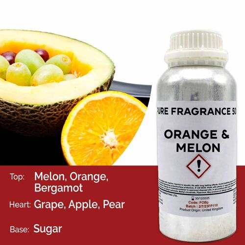 FOBP-185 - Orange & Melon Pure Fragrance Oil - 500ml - Sold in 1x unit/s per outer