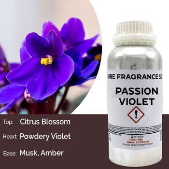 FOBP-189 - Huile parfumée pure Violette Passion - 500 ml - Vendue en 1x unité/s par extérieur