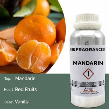 FOBP-71 - Huile parfumée pure mandarine - 500 ml - Vendue en 1x unité/s par extérieur