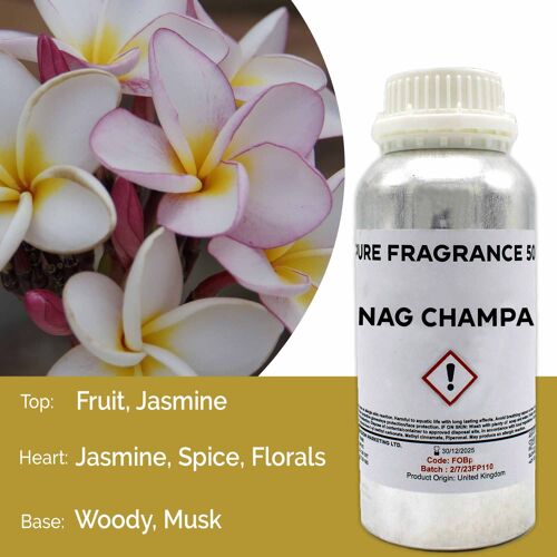 FOBP-79 - Nag Champa Pure Fragrance Oil - 500ml - Sold in 1x unit/s per outer