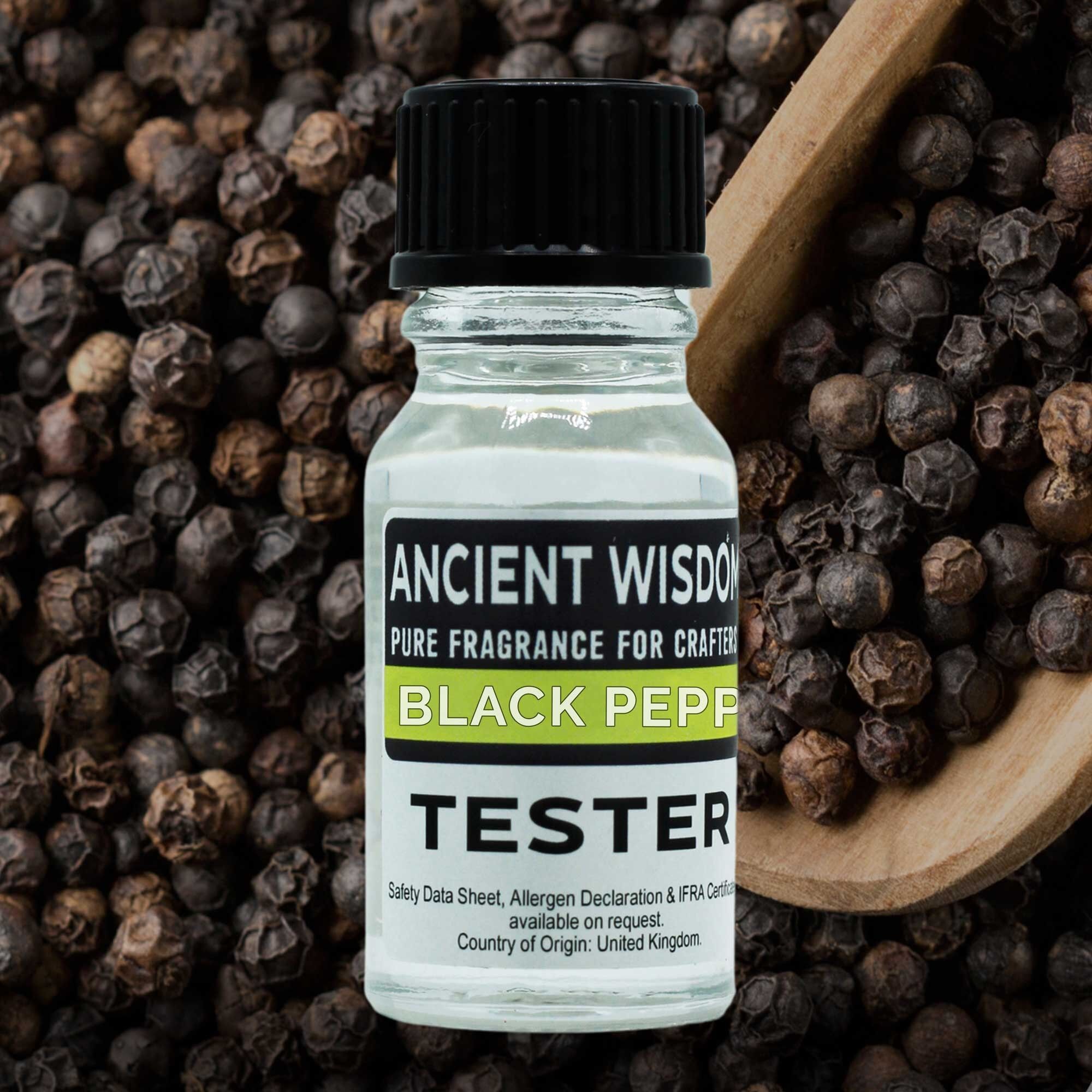 FOT-140 - Probador de fragancia de 10 ml - Pimienta negra - Se vende en 1 unidad/s por exterior