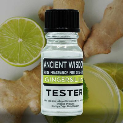 FOT-160 - Tester di fragranza da 10 ml - Zenzero e lime - Venduto in 1 unità/e per esterno