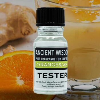 FOT-186 - Testeur de parfum 10 ml - Orange et gingembre chaud - Vendu en 1x unité/s par extérieur