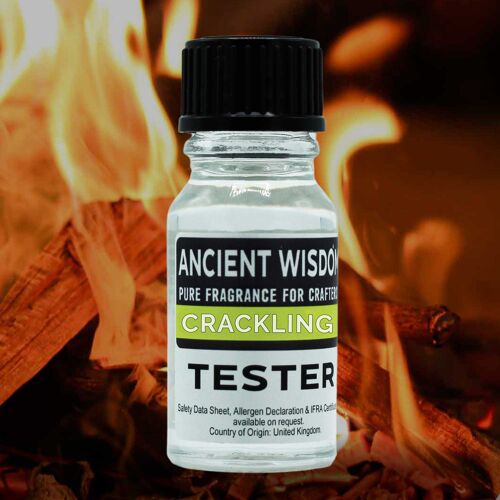 FOT-217 - 10ml Fragrance Tester -  Crackling Log Fire - Sold in 1x unit/s per outer