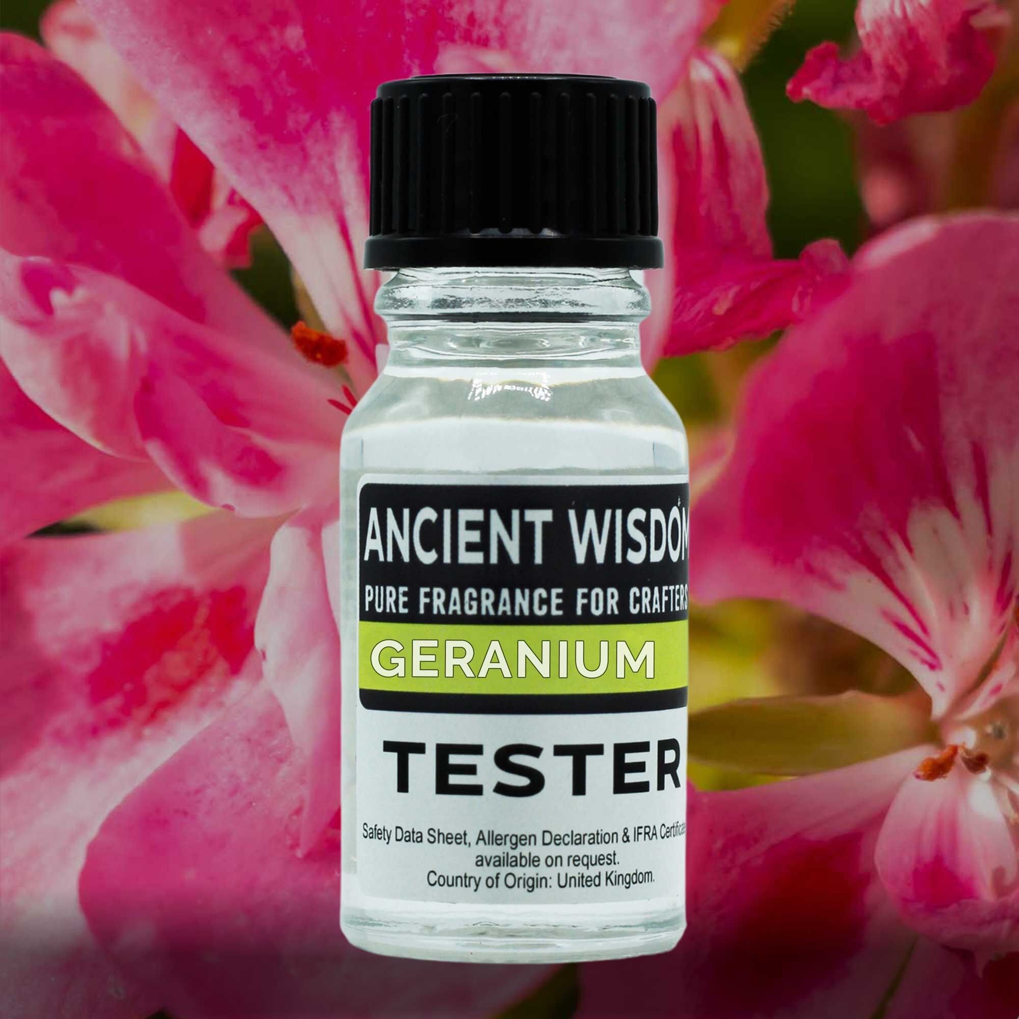 FOT-46 - Tester di fragranza da 10 ml - Geranio - Venduto in 1 unità/e per esterno