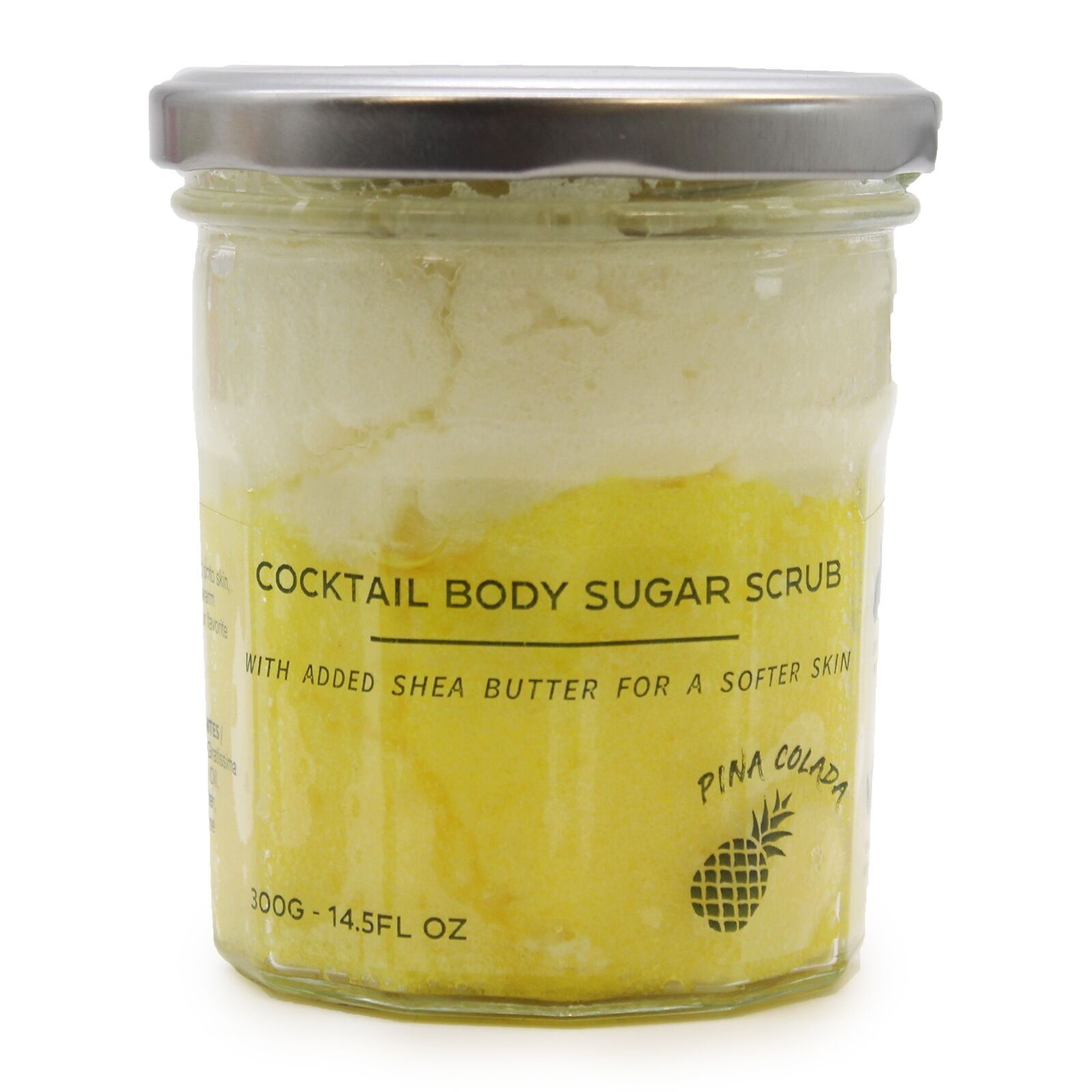 FSBS-03 - Scrub corpo allo zucchero - Pina Colada 300 g - Venduto in 3 unità per esterno