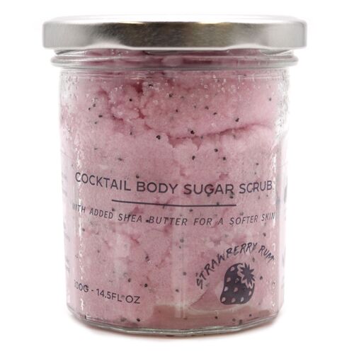 FSBS-06 - Sugar Body Scrub - Strawberry Rum 300g - Sold in 3x unit/s per outer