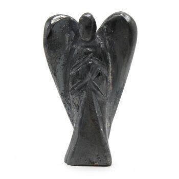 GemF-36 - Ange en pierre précieuse sculpté à la main - Hématite - Vendu en 1x unité/s par extérieur 1