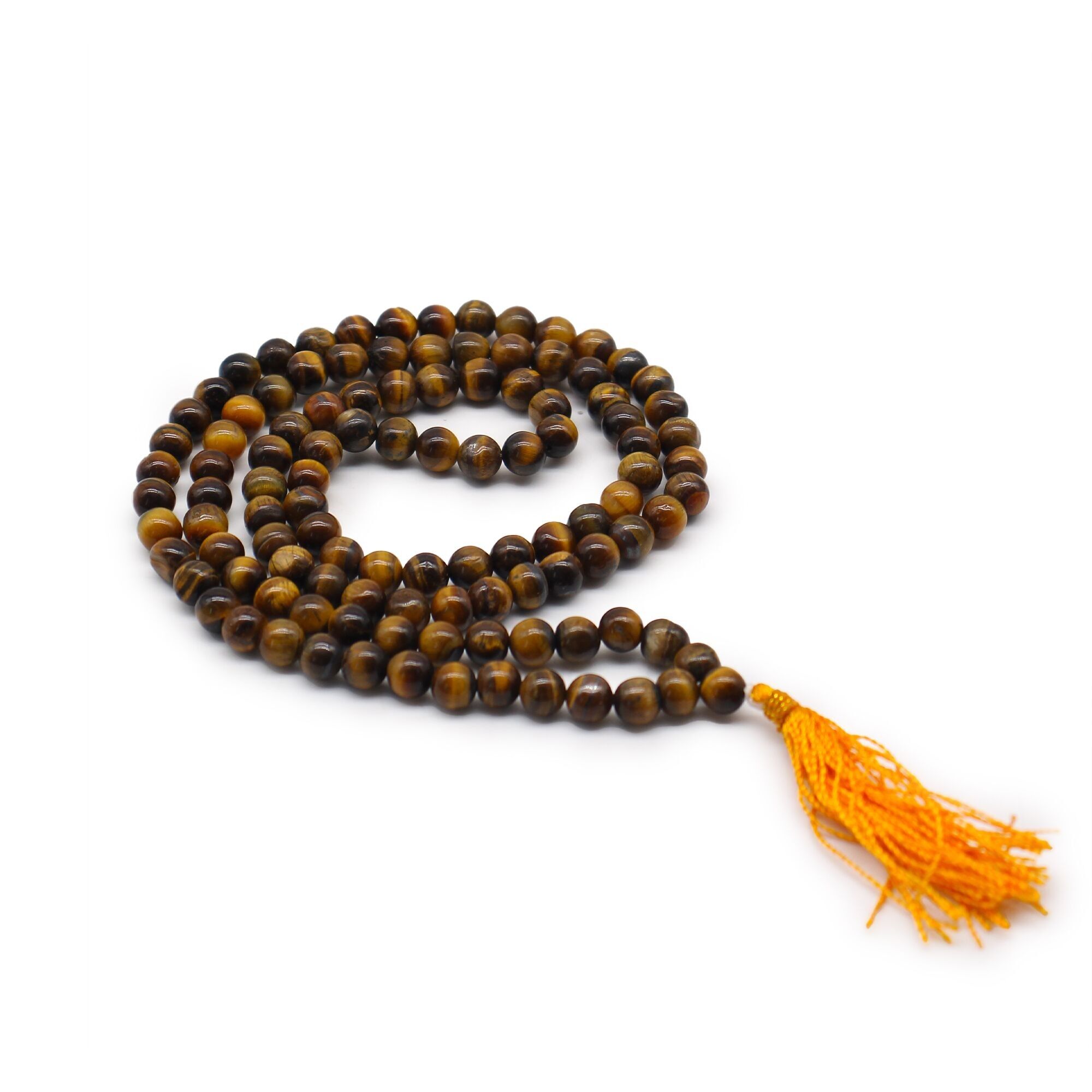 GMala-12a - 108 Bead Mala - Tiger Eye - Venduto in 1x unità/i per esterno