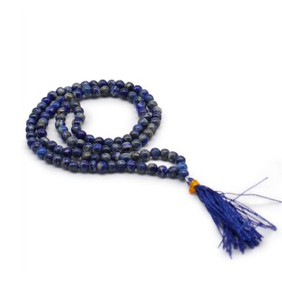 GMala-13a - 108 Bead Mala - Lapis - Venduto in 1x unità/i per esterno