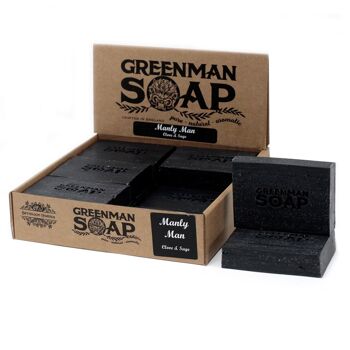 GMSoap-06 - Savon Greenman 100g - Manly Man - Vendu en 12x unité/s par extérieur 2