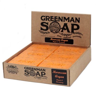 GMSoap-09 - Greenman Soap 100g - Golden Argan - Venduto in 12x unità/s per esterno