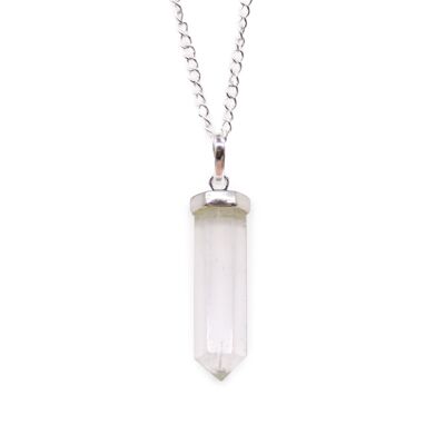 GPJ-01 - Gemstone Classic Point Pendant - Rock Quartz - Vendido en 1x unidad/es por exterior