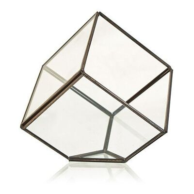 GTer-06 - Terrarium en verre - Cube sur coin - Vendu en 1x unité/s par extérieur