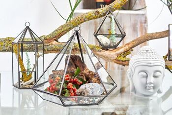 GTer-06 - Terrarium en verre - Cube sur coin - Vendu en 1x unité/s par extérieur 3