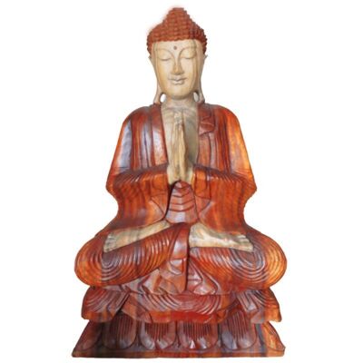 HCBS-12 – Handgeschnitzte Buddha-Statue – 80 cm Willkommen – Verkauft in 1 Einheit/en pro Außenhülle