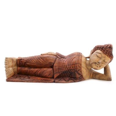 HCBS-18 - Handgeschnitzte Buddha-Statue - 50 cm - Schlafend - Verkauft in 1x Einheit/en pro Umkarton